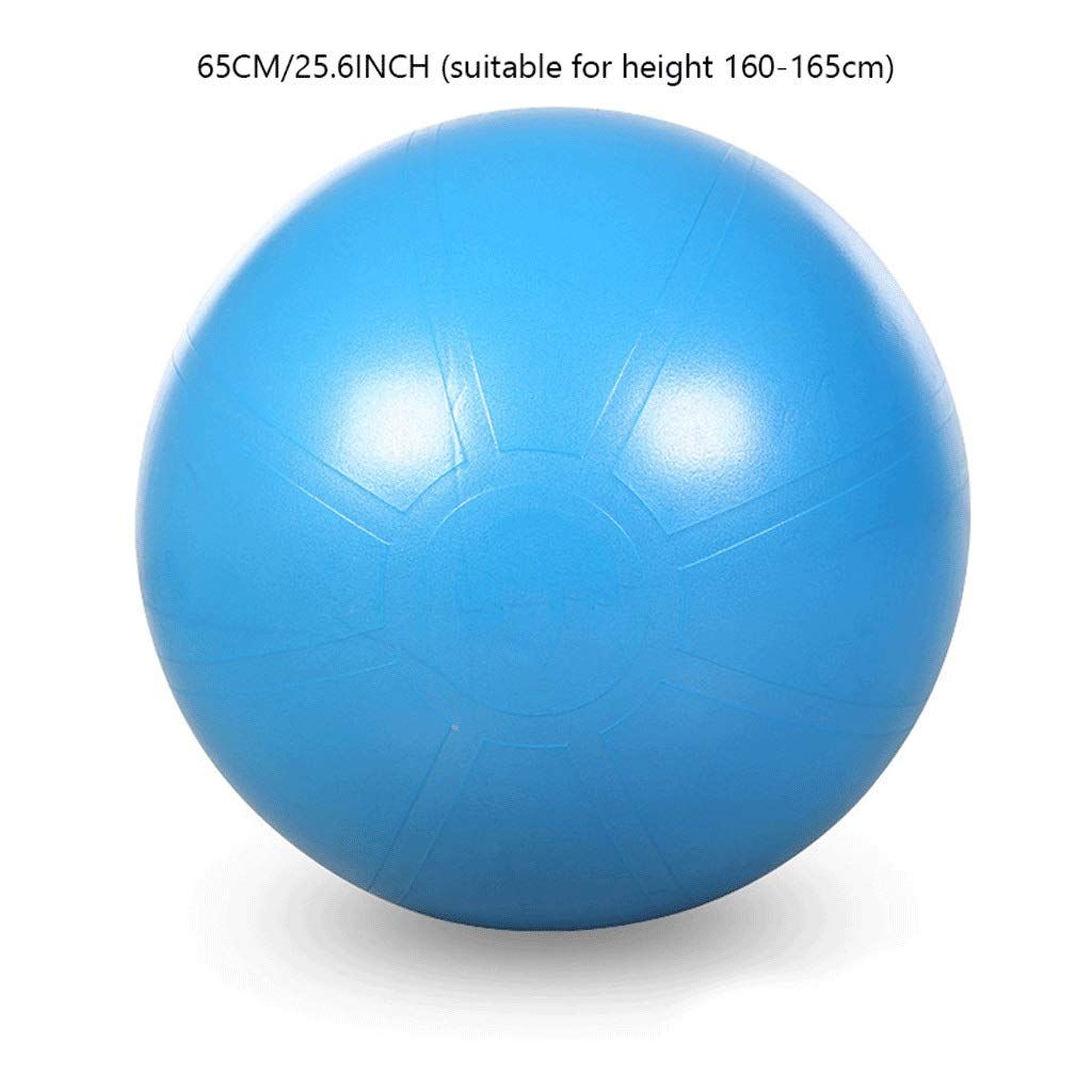 Pelota de Gimnasia Silla de Bola de Yoga 65 cm Bola de birfing Bola Fitness Azul Pilates Entrenamiento Bola Anti ráfaga, sin resbalones, Ejercicio for el hogar, Pilates, Yoga, meditación