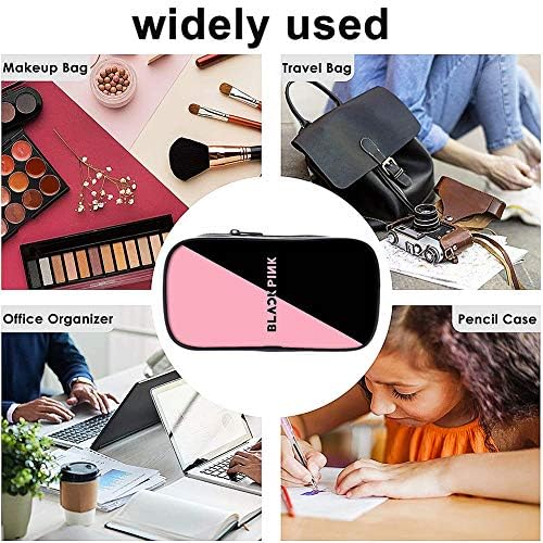Blackpink Pencil Case,Pencil Case Pencil Case Large Capacity Cosmetic Bag Double Zippers Pen Bag Office Pen Holder Organizer Stationary Bag, for School Student Girls Boys and Adults