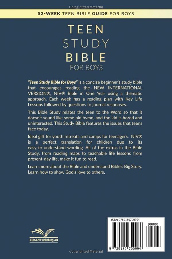 Teen Study Bible for Boys: 52-Week Teen Bible Guide for Boys (Bible Study for Teen Boys) - Image 2
