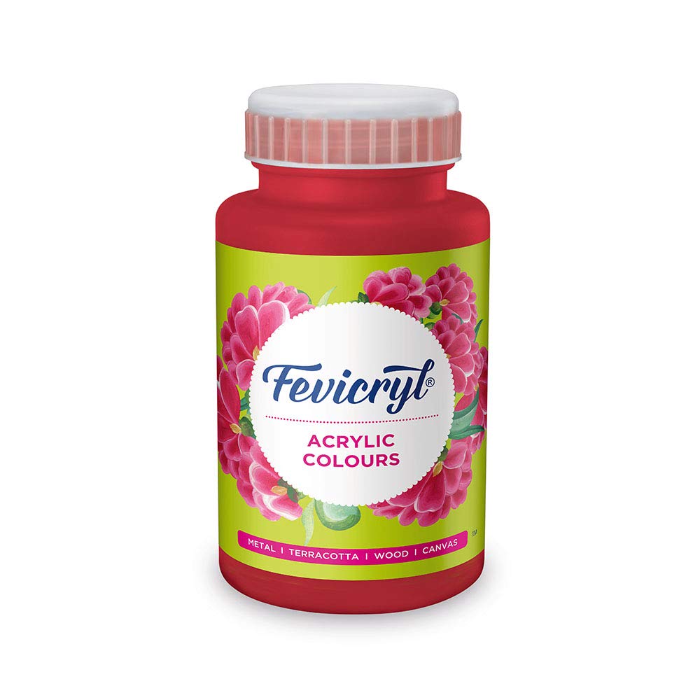 EGLCARE Pidilite Fevicryl Acrylic Colours (500 ml Magenta)