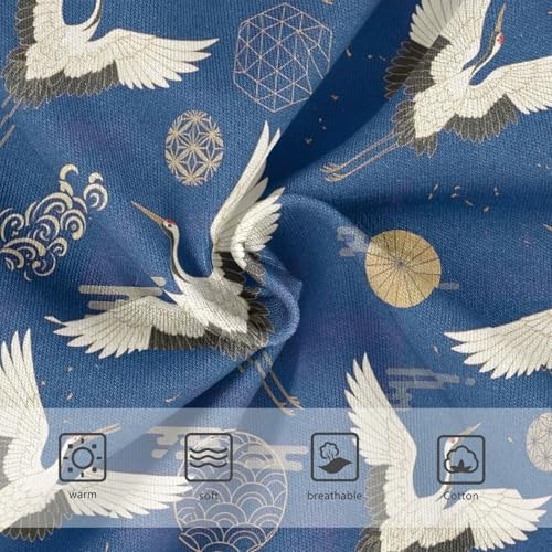 Toddlers Underwear Floral 2t Cotton Girl Panties Cute Stylish Undies Kids Briefs Elegant Cranes Wings Blue Animal3