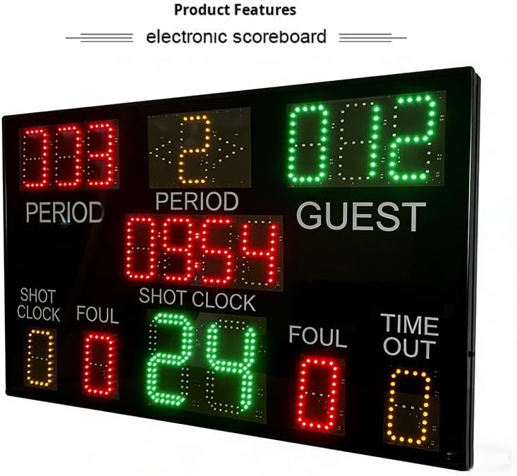 Wireless Basketball Game Electronic Scoring Board 24-Second Timer Integrated Basketball Match Electronic Scorer