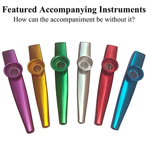 Lot de 6 kazoo 6 kazoo en métal pour enfants - Les Beatles, Paul McCartney, John Lennon, RIngo Starr, George Harrison Lot de 6 kazoo 6 kazoo en métal pour enfants – Image 4