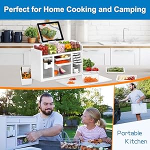 Mealprepkitchenstationfoodprepstationoutdoormobilebarbecueportablecampingkitchenboxprepstation  Urban Country Home Decor Meal prep kitchen station food prep station outdoor mobile barbecue portable camping kitchen box prep station  urban country home decor