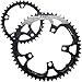 BUCKLOS 110BCD Bike Chainring Set with Pin, Double Round 5 Bolts Aluminum Chainring 50T 34T 52T 36T 53T 39T for Road Bike Bicycle Fits 8 9 10 11 Speed Chains