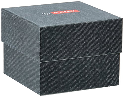 TIMEX Silicone Analog Orange Dial Men Watch-Tw2P73100, Black Band - Image 5