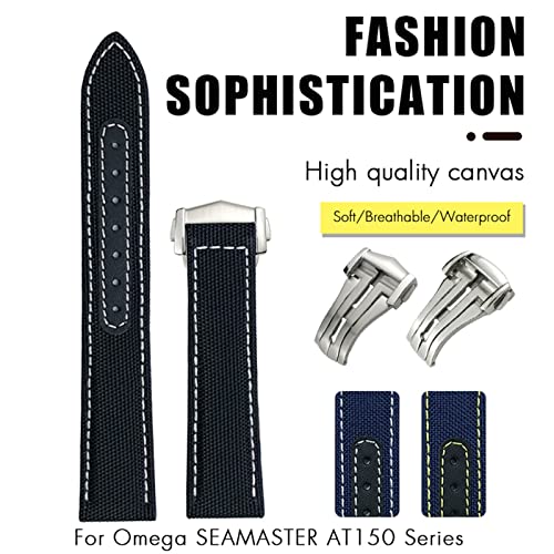Bracelet montre nylon 22 mm d'exception pour Seamaster 300 - 2