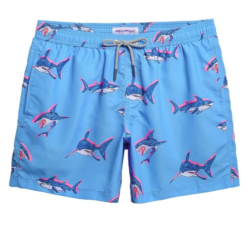 Image of maamgic Mens Swim Trunks 5 Inch with Mesh Liner Breathable for Beach