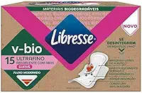 Libresse V-Bio, Absorvente Ultrafino Bom dia 15 unidades