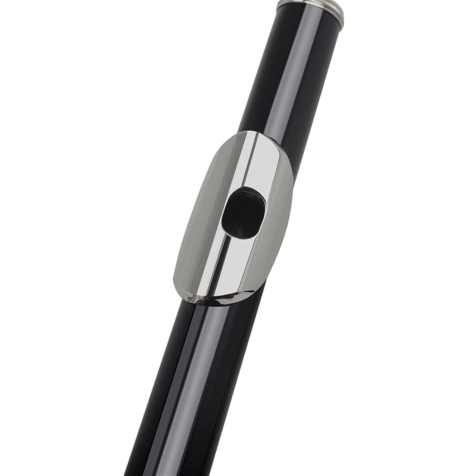 ZUZU Clave De Plata Cupronickel Flauta 16 Agujeros Agujero Cerrado C Tono Flauta Negra Instrumento De Viento De Madera con Estuche Cuero Paño De Limpieza Kit Flauta