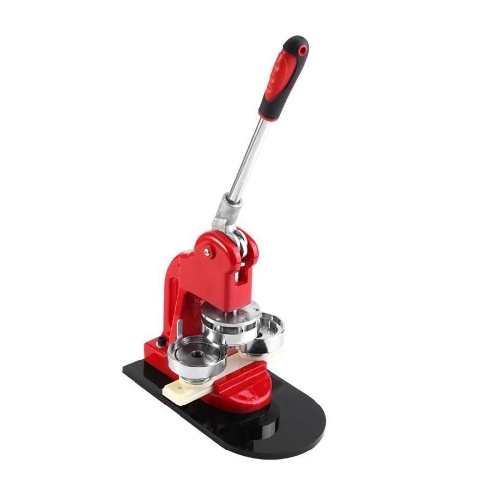 1pc 5.8cm Badge machine Punch Maker presse avec 1000 Bouton Cercle Pièces + Cutter Poudre à embosser