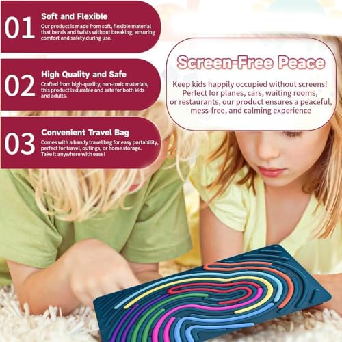 Image of Sensory Activity Board, Sensory Fidget Toys for Kids Adults, Stress Relief