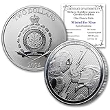 2024 1 oz Niue Silver Marvel Spider-Man vs Green Goblin Coin Brilliant Uncirculated with Certificate of Authenticity $2 BU