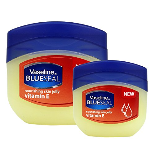 (2 PACK) VASELINE BlueSeal Gentle Petroleum Jelly (Vitamin E), Lip therapy Portable Small Vaseline 3.38oz