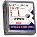 Tarp Cover 10X12 Silver/Black Heavy Duty Thick Material, Waterproof, Great for Tarpaulin Canopy Tent, Boat, RV or Pool Cover! by Trademark Suplies