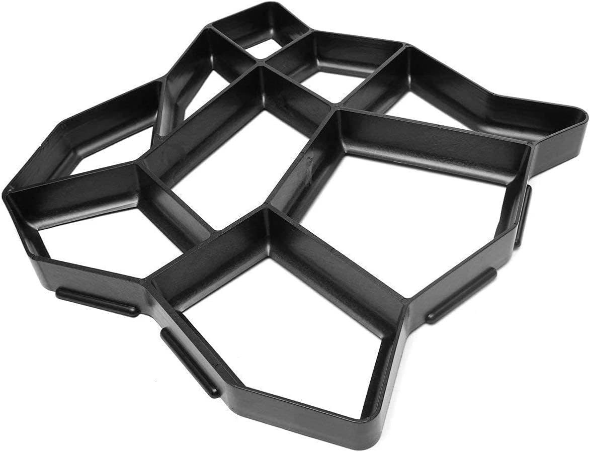 LAVNIK Natural Shape Garden Stone Walk Maker Mould DIY Pavement Concrete Mold Driveway Paving Brick Patio Mold Garden Patio Path Molds Walkway Stone Paving Cement Mould-image-11