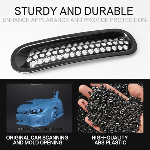 Image of for Jeep Wrangler JK Grill Inserts, Matte Black Front Mesh Grille Cover Guard Clip-in for Jeep JK Wrangler & Wrangler Unlimited 2007-2017 Accessories