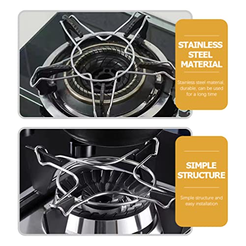 CALLARON 2 Pçs Cremalheiras de Fogão Wok à Prova de Vento Anel de Suporte Wok Anéis de Panela de Lei
