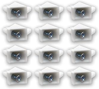 Replacement Shelf Support Fits IKEA PAX BILLY KOMPLEMENT Compatible with Bracket Wardrobe Holder Shelves (White, Pack of 12)