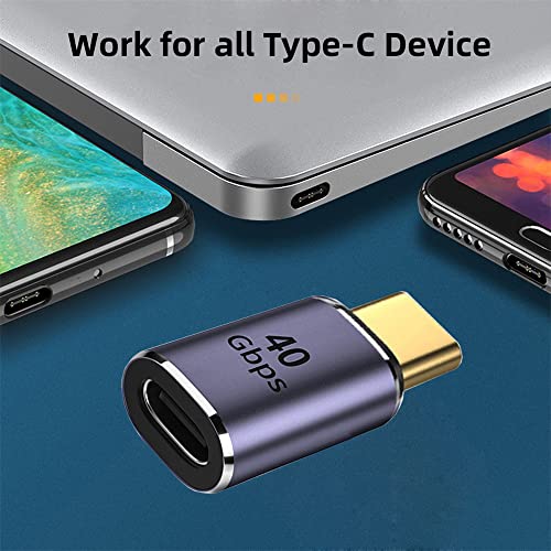 Conector USB4 Tipo C Macho a Hembra 40Gbps 100W miniatura 4