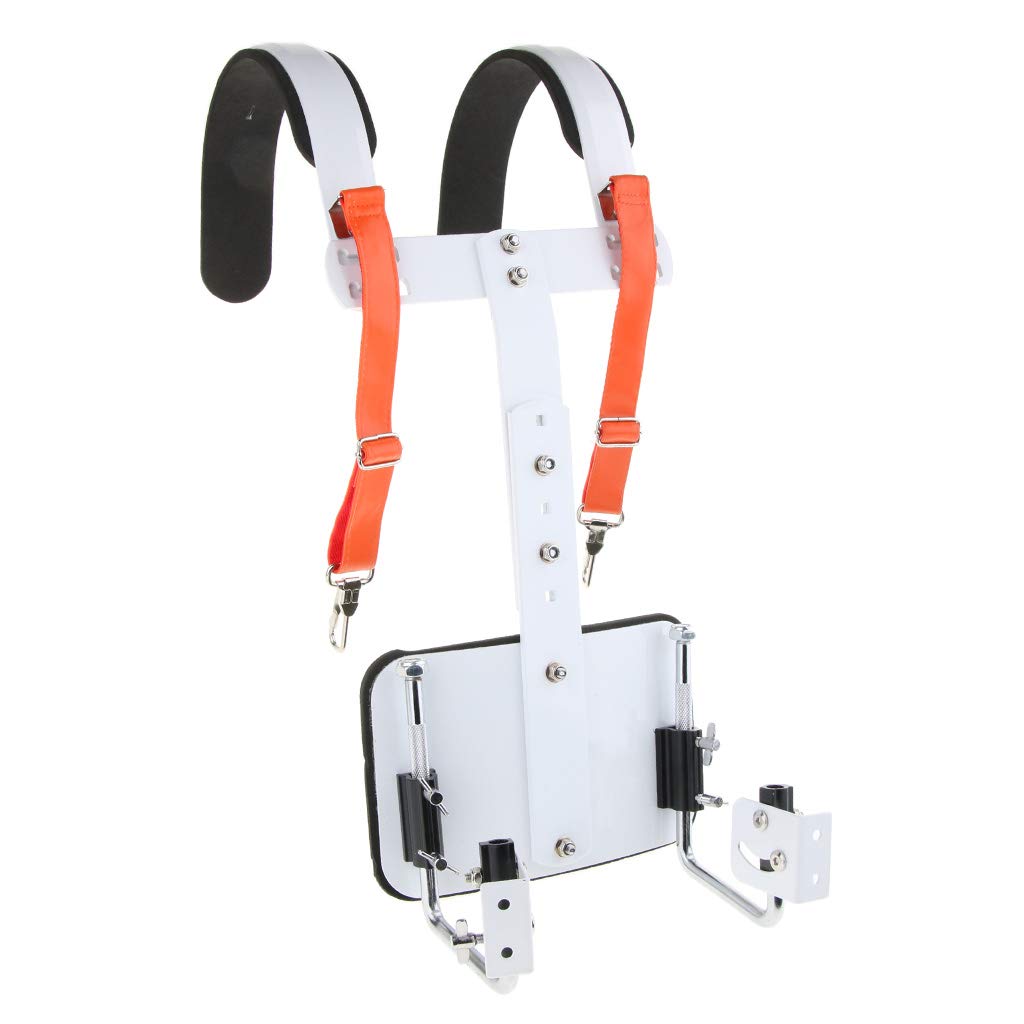 Snare Drum Carrier Adjustable Bass Drum Back Frame Aluminum Marching Snare Drum Shoulder Strap Harness Percussion Instrument Belt