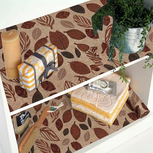 Image of Star Weaves Shelf Liners for Kitchen Shelves, Shelf Liners for cupboards, Shelves Covers Sheets mat roll for Wardrobe, Drawer mats Liners, 100 % Waterproof (10 Meter,KUM19), Polyvinyl Chloride