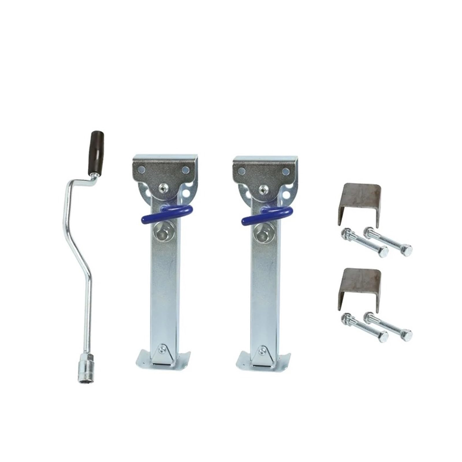 SGKOMN Stabilser Legs Drop Down Caravan Parking Legs Motorhome Camping RV Trailer Prop Stands Corner Steady 350~490mm for Trailers, Boats, Campers
