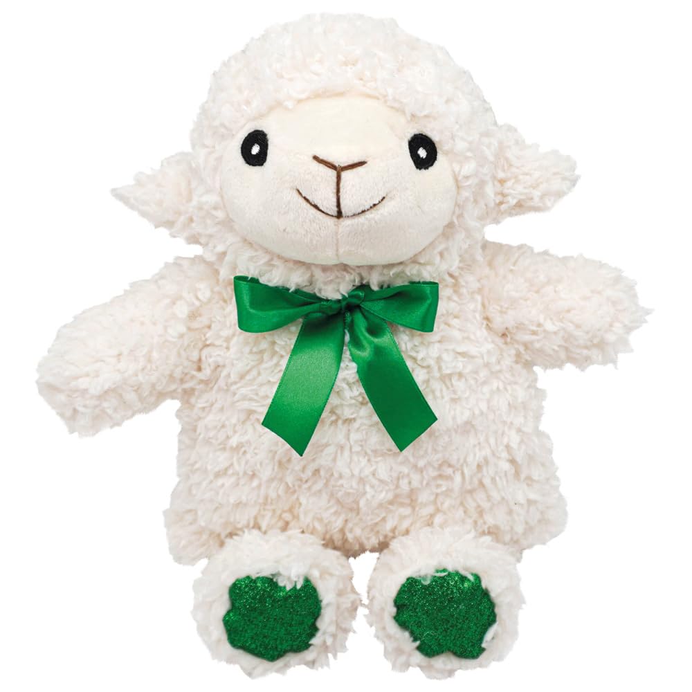PLIC Horizane Santé 2-in-1 Soft Sheep Plush Hot Water Bottle for Babies and Children - Hot and Cold Action - Microwave Dry Hot Water Bottle - Silicone Beads - Suitable for All Ages