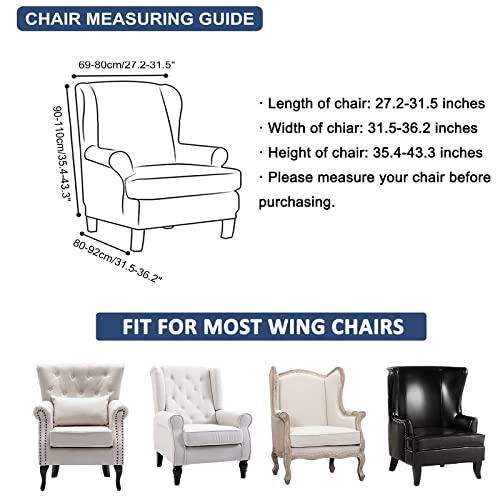 HAOYONG-Wing-Chair-Slipcovers-Printed-Wingback-Chair-Covers-2-Pieces-Wingback-Armchair-Slipcover-Stretch-Chair-Slip-Covers-Washable-Armchair-Protector-Cover-for-Living-Room-and-Bedroom HAOYONG Wing Chair Slipcovers Printed Wingback Chair Covers 2 Pieces Wingback Armchair Slipcover Stretch Chair Slip Covers Washable Armchair Protector Cover for Living Room and Bedroom