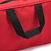 Jipemtra Red First Aid Bag Empty Travel Rescue Pouch First Responder Storage Compact Survival Medicine Bag for Car Home Office Kitchen Sport Outdoors (Red)