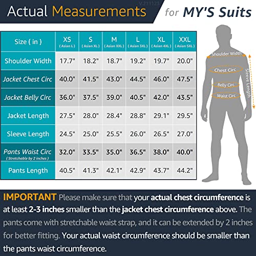 My's Men's 3 Piece Solid Suit Set, One Button Slim Fit Jacket Vest Pants With Tie, Black #TOP2