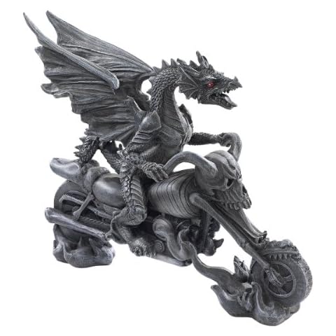 Design Toscano Biker Dragon Chopper Statue Cover