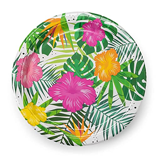 Royal Magnolia Tropical Party Supplies - 9 And 7 In Plates, Cups, Napkins, And Favor Bags #TOP3