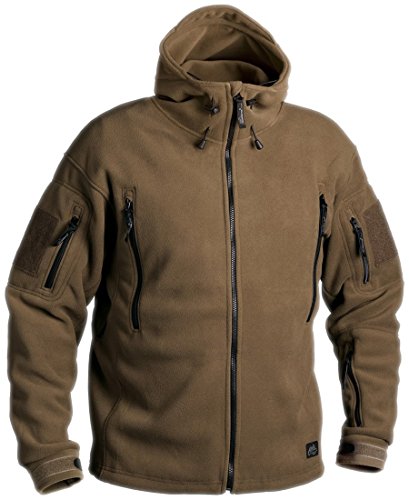 Chaqueta Patriot Helikon softshell militar marron con forro polar grueso XL