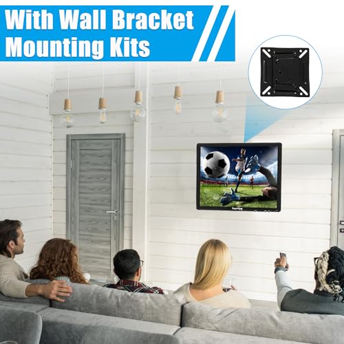 Image of 17 Inch TFT LCD Security CCTV Monitor 1280x1024 4:3 Resolution Color Display Screen with HDMI /VGA /AV /BNC /MIC USB Earphone Input Built-in Dual Speakers for Home Security Monitor Gaming