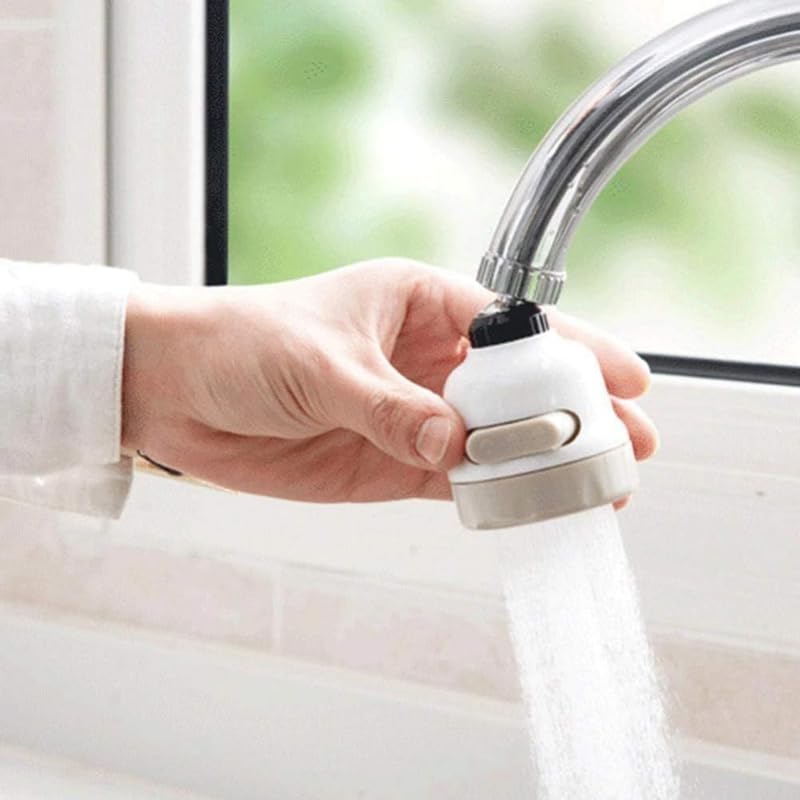 Image of Drumstone 𝟏𝟓 𝐘𝐞𝐚𝐫𝐬 𝐖𝐚𝐫𝐫𝐚𝐧𝐭𝐲 Faucet Sprayer Attachment with 60 Rotation, Dual Mode Aerator Nozzle for Kitchen Sink & Bathroom, Water-Saving Tap Extender with Anti-Splash Filter Design.
