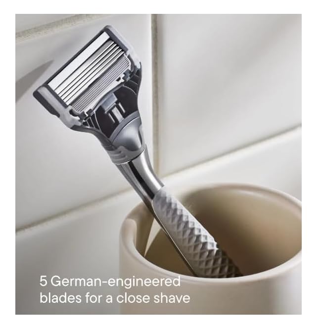 Harry Razor Blade Refills 12 Count, Sharper 5-Blade, Close and Comfortable Shave for Men Compatible