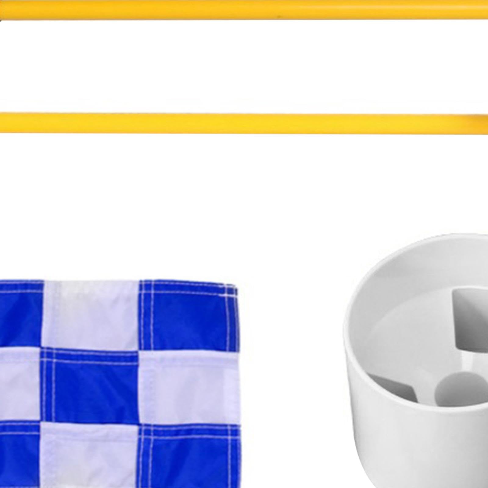 RNXRZANK and Flag Set, Golf Flag Poles, Putting for Home, Blue White