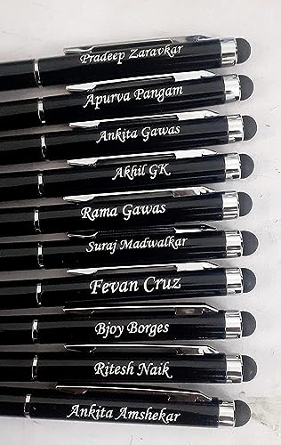 Image of Personalized /Customized Pen With Name Engraved Ball Pen Black (PACK OF 1) With Plastic Box