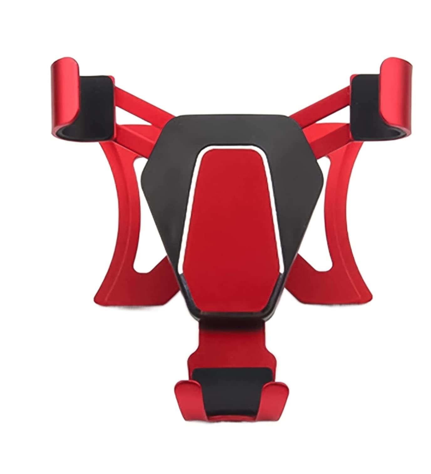 Smartfon Uchwyt Do Samochodu Uchwyt samochodowy na telefon Samochodowy odpowietrznik Gravity Uchwyt na telefon ACar Stojak na telefon komórkowy Wspornik Nawigacyjny (Color : Rosso)