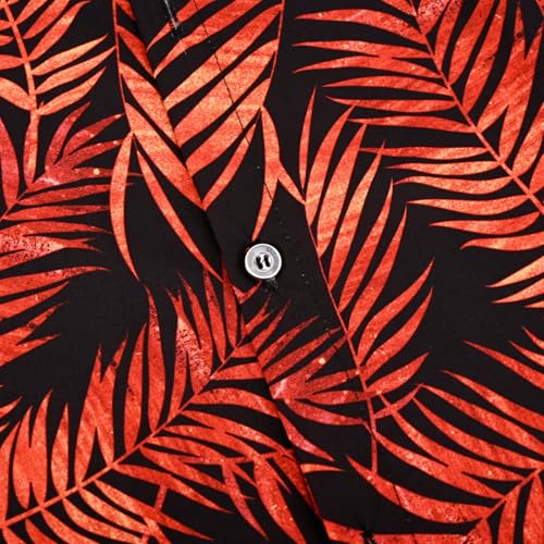 Image of Hawaiian Shirt for Men Tropical Shirts Summer Beach Button Down Short Sleeve Luau Aloha Floral Cruise Vacation Outfit 2026