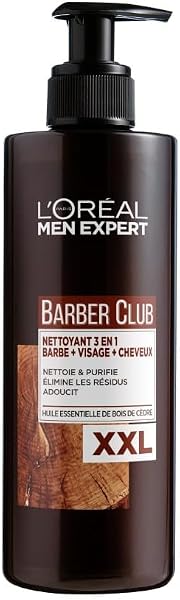 L'Oréal Men Expert BarberClub Nettoyant 3-en-1 Barbe Visage Cheveux 400ml