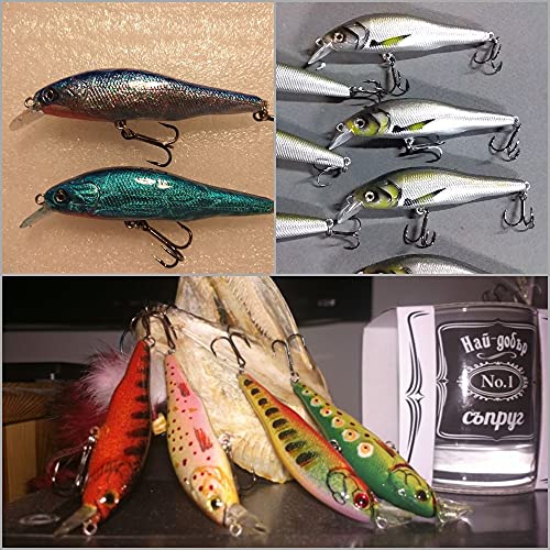 Wlure 10 Blank Unpainted Minnow Jerkbait Slow Floating Tight Wobble Fishing Lures With Free Eyes Upm597 #TOP5