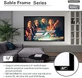 ELITE SCREENS fixed frame projector screen Sable Frame 332 x 187 cm, 16:9 format 150 inches, 3D CineGrey cloth, ER150DHD3