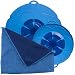 Produktbild Kochblume Spar-Set für Töpfe von 14 bis 24 cm mit Microfasertuch als Set in der bunten Box | Silikon Überkochschutz für Töpfe und Pfannen (hellblau)