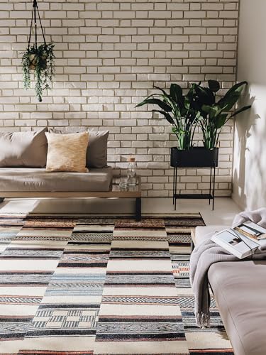 benuta Nest In- & Outdoor Teppich Artis - Multicolor 200x285 cm -...