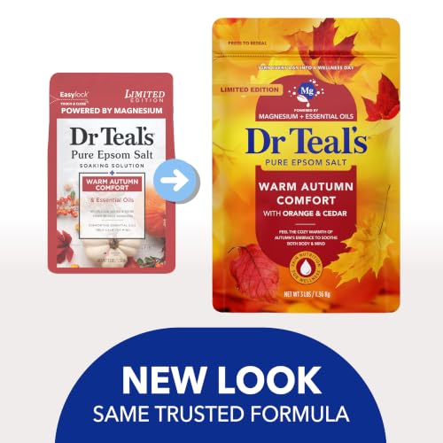 Dr Teal's Epsom Salt Magnesium Soak, Warm Autumn Comfort, 3 lbs - image 3