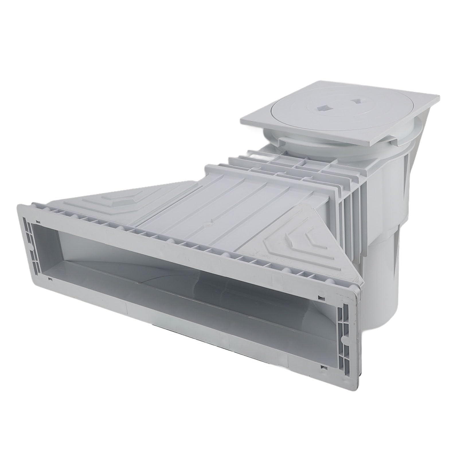 Kit de Skimmer pour Piscine Hors-Sol traversant Le Mur, Skimmer de en PVC à Large Ouverture, avec Une Ouverture de 50 cm, Nettoyeur à Skimmer Facile à Installer pour