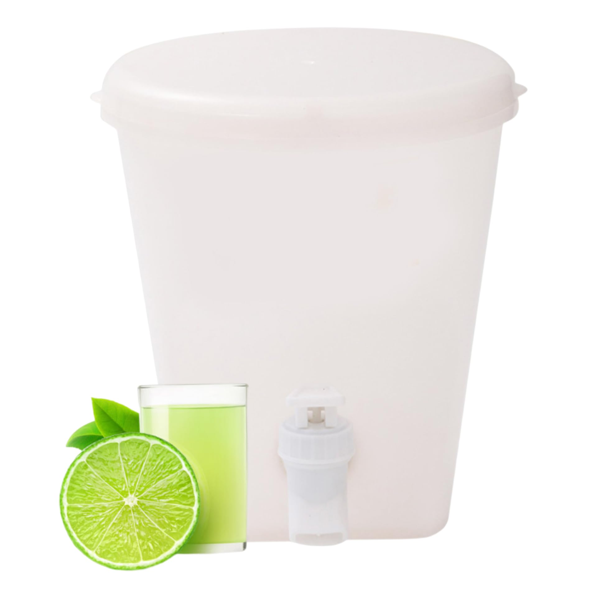 Vistnale Juice Dispenser With Tap|Drink Dispensers with Tap for Parties 1.5L Clear Beverage Dispenser with Faucet Table Top for Fruit Teapot
