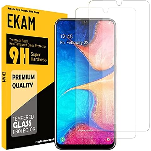 EKAM For Samsung Galaxy A40 Screen Protector, [2 PACK] Tempered Glass [9H Hardness] [Bubble Free] [Case Friendly] Screen Protective Film For Galaxy A40 (2019) Cover